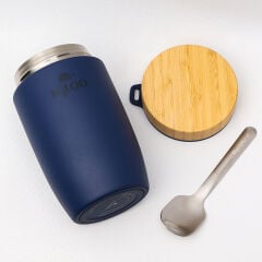 Igloo Bamboo Yemek Termosu 500ml-LACİVERT